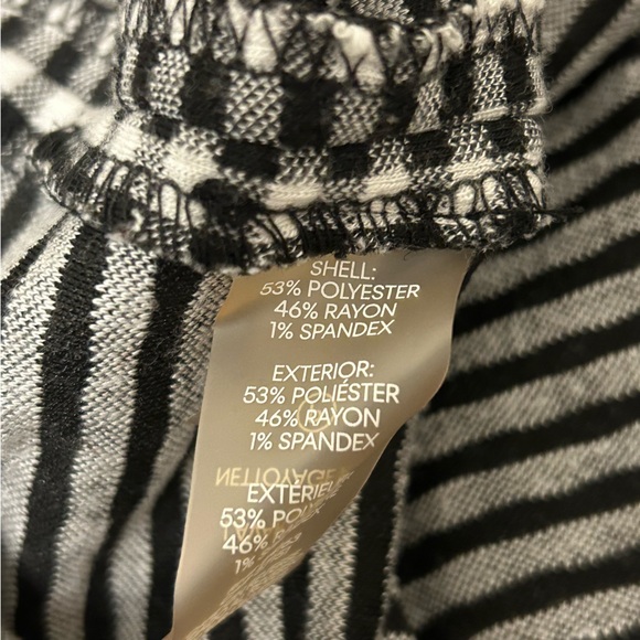 Calvin Klein Black and White Gingham Short Sleeve Dress, Size 2 - Picture 5 of 5